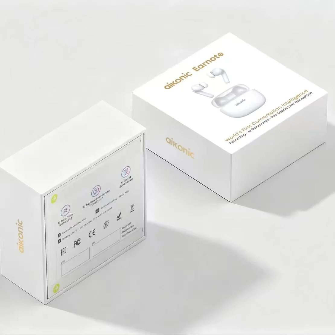 Aikonic Earnote製品パッケージ