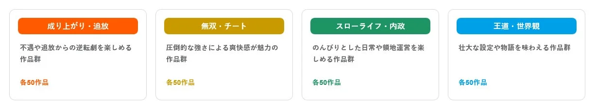 異世界コンプリートマップ カテゴリ説明