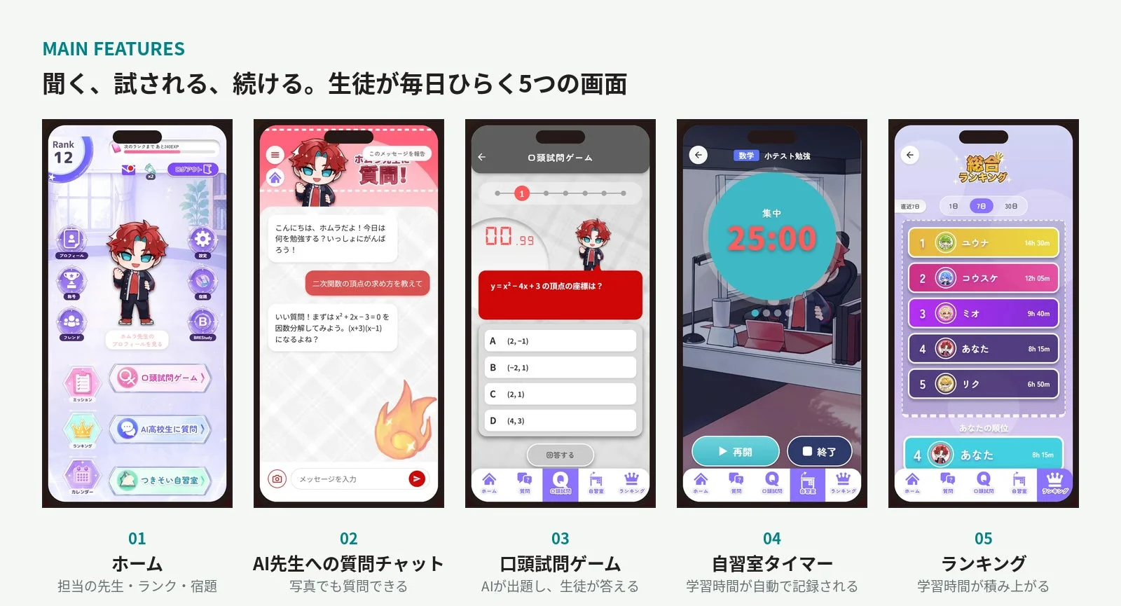 MAIN FEATURES