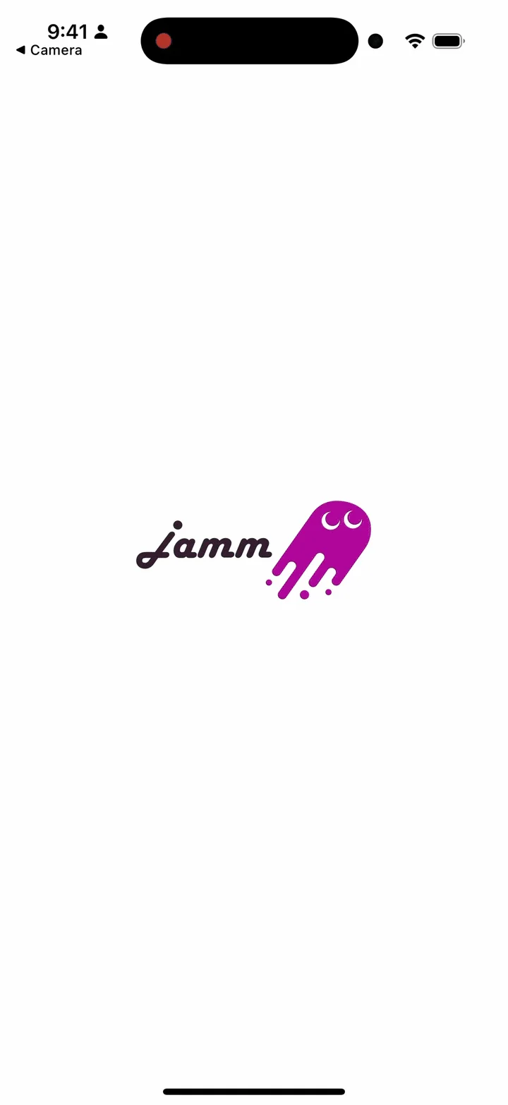 Jammのロゴとアプリ画面