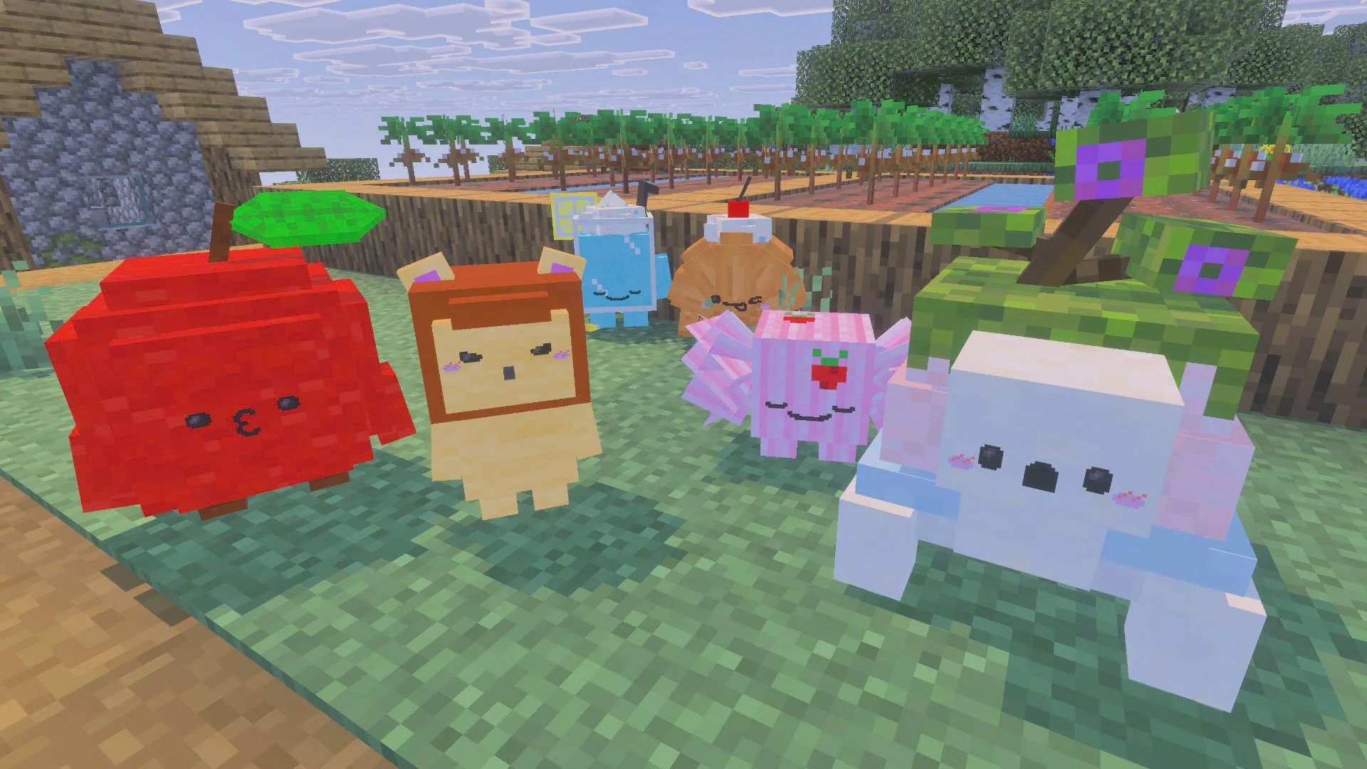 マインクラフトの世界でフェルトリンズと