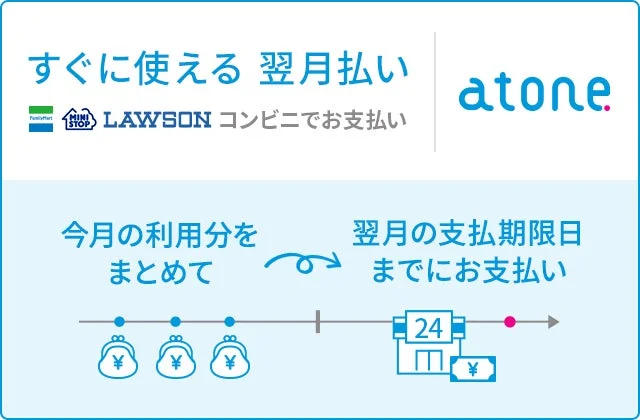 atoneの翌月払いサービス